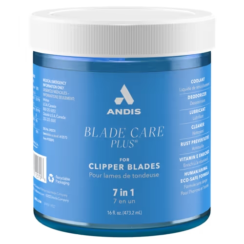 Andis Blade Care 7in1 słoik z płynem do mycia ostrzy groomerskich