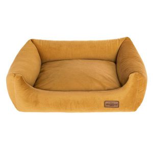 Legowisko kanapa dla psa welurowe Miodowe
