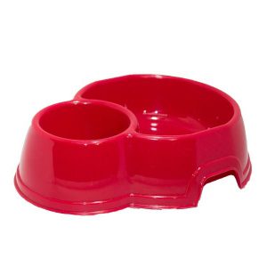 Podwójna, plastikowa miska dla psa lub kota 3 kolory