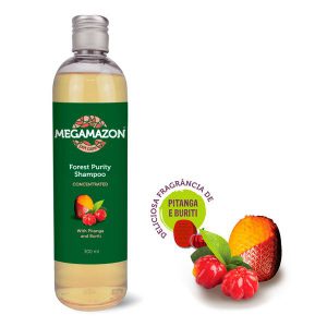 Wegański szampon Megamazon Forest Purity 300 ml 1:1