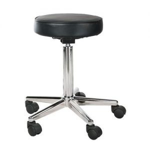 Taboret krzesło groomerskie BR-3605 kolor czarny