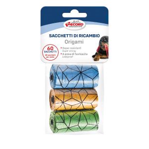 Kolorowe woreczki na psie odchody 60 szt. 3 x 20