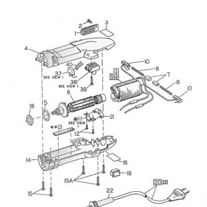 Śruba filtru obudowy maszynki Clipmaster 042109-010