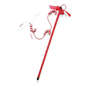 Zabawka świąteczna dla kota wędka