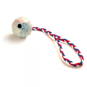 Piłka ze sznurkiem do rzucania średnicy 6,5 cm