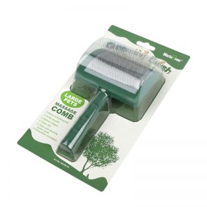 Zielona szczotka pudlówka dla psa