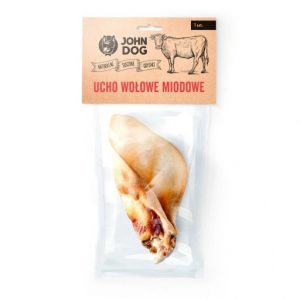 John Dog gryzaki naturalne ucho wołowe 1 sztuka