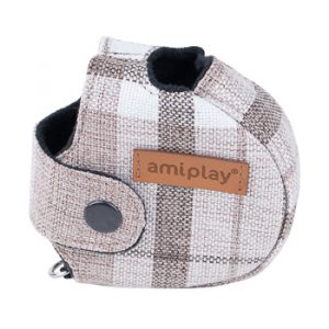 Obudowa na smycz Amiplay Infini auto London M brązowa