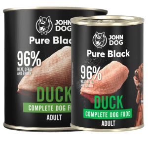 Monoproteinowa mokra karma John Dog Pure Black kaczka