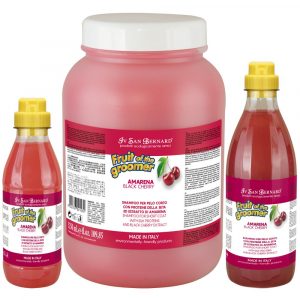 Iv San Bernard Fruit of the Groomer Black Cherry Shampoo - szampon czereśniowy dla psa i kota, do sierści krótkiej z proteinami jedwabiu, koncentrat 1:3
