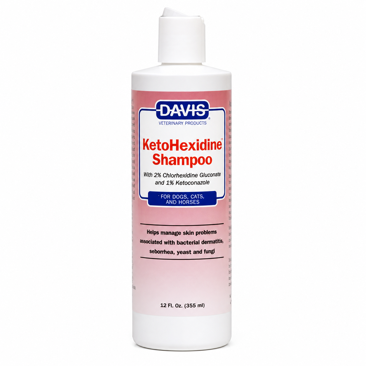 Szampon KetoHexidine 355 ml dla psa i kota. Działa przeciwbakteryjnie i przeciwgrzybiczo. Idealny przy problemach skórnych i łupieżu.