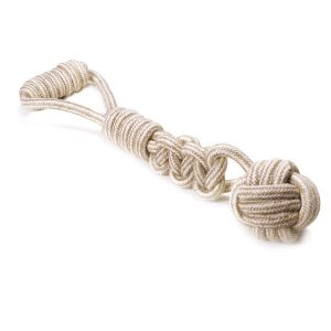 Zabawka sznurkowa dla psa beż