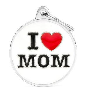 Zawieszka adresówka My Family CHARMS I love Mom z grawerem