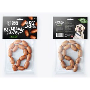Smakołyki John Dog kiełbaski z kaczki 100 g
