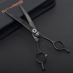 Nożyczki degażowe gięte diamond