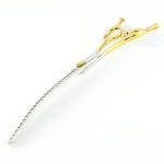 Nożyczki degażowe gięte diamond