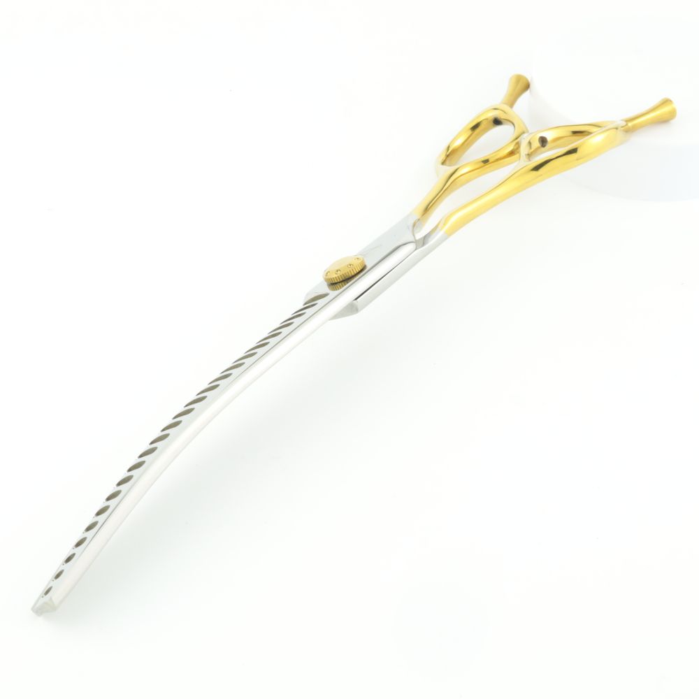 Nożyczki degażowe gięte diamond