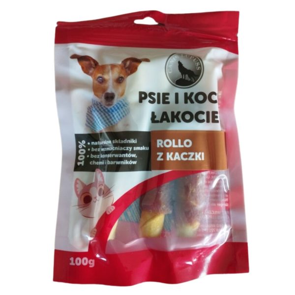 Rolo z kaczki rollo z kaczki canis lupuss przysmaki dla psa