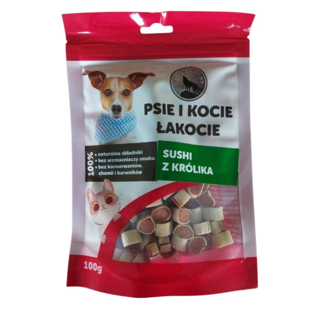 sushi z królika przysmaki dla psów