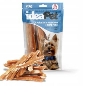 IdeaPet O! Paluszki z łososiem i białą i rybą 70g