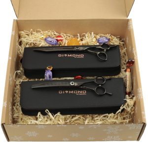 Zestaw świąteczny nożyczek Diamond Black
