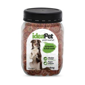 IdeaPet O! Królik z rybą sushi dla psa Rabbit&Fish 180g