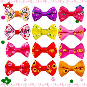 Kokardki na klipsie, krokodylek 6 szt.