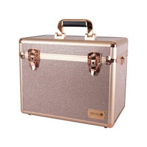 Kufer groomerski walizka glamour brokatowa Groom-X Rose Gold