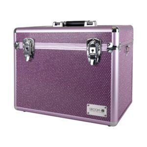 Kufer groomerski walizka glamour brokatowa Groom-X Purple
