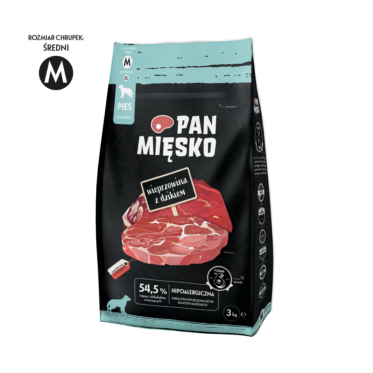 mięsko wieprz dzik 3kg