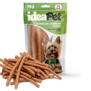 IdeaPet O! Pałeczki z królikiem i ryżem 70g