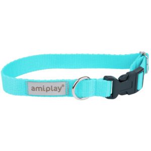Obroża regulowana dla psa Amiplay samba turkus