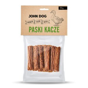 John Dog gryzaki naturalne paski kacze 150g