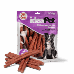 IdeaPet przysmaki dla psa Fingersy z kaczką i ryżem 500g