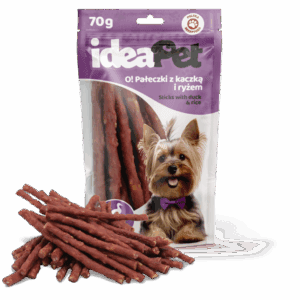 IdeaPet Przysmak dla psa O! Pałeczki z kaczką i ryżem 70g