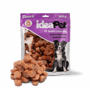 IdeaPet przysmaki dla psa Sushi z kaczką 500g