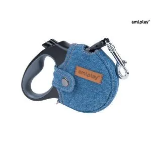 Automatyczna smycz dla psa Amiplay Infini Denim