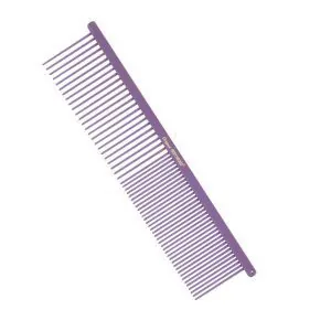 Grzebień metalowy fiolet Greyhound 19 cm