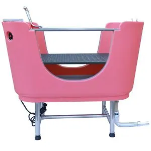 Wanna z systemem SPA z ozonowaniem różowa dog spa bath tube