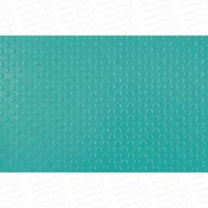 Mata gumowa zielona 120x60 Vivog kółka