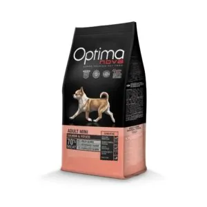 Optimanova Adult Mini Sensitive Salmon & Potato bezglutenowa dla wrażliwych dorosłych psów małych ras