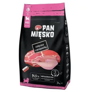 Karma Pan Mięsko cielęcina z przepiórką XS 3 kg