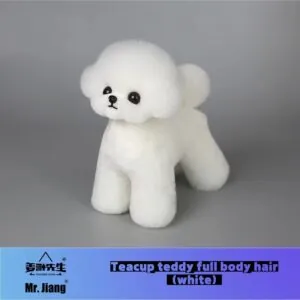 Włosy całe Teacup białe