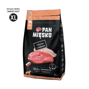 Karma Pan Mięsko cielęcina z indykiem XL 3kg