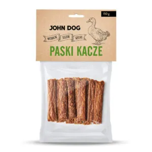 John Dog gryzaki naturalne paski kacze 150g