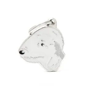 Adresówka dla psa zawieszka My Family Bedlington Terrier Wyślij zdjęcia